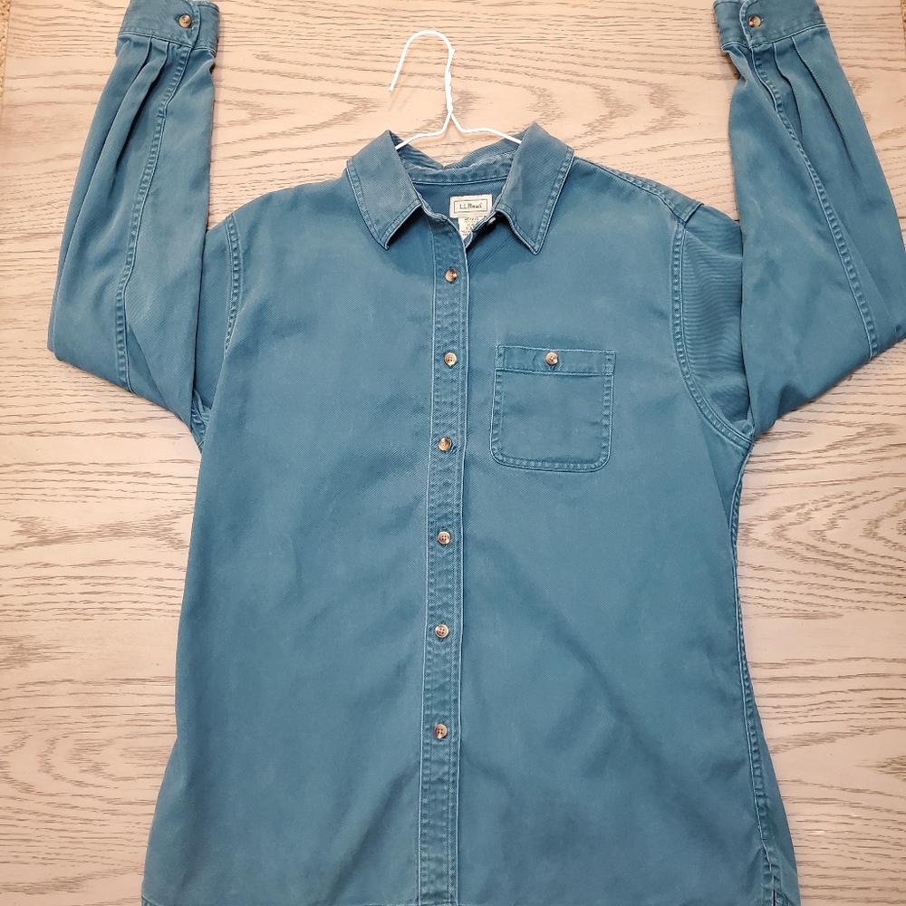 Women’s LL. Bean Turquoise Denim Long Sleeve